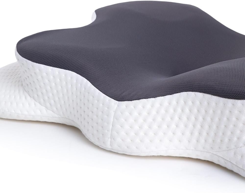 Cervical Neck Pillow for Neck Pain Relief,Neck Support Pillow for Sleeping, Side Sleeper Pillow for Bed,Memory Foam Ergonomic Pillows for Back Stomach Sleepers