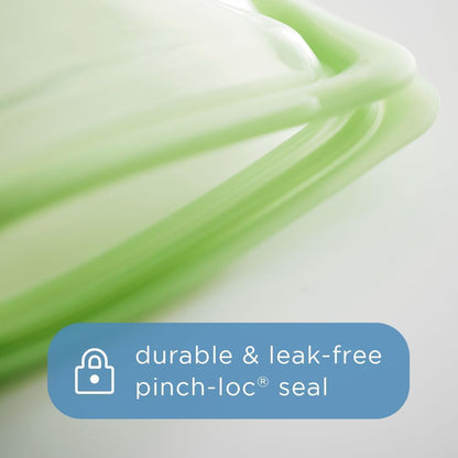 Stasher Premium Silicone Reusable Food Storage Bowl, Clear, Microwave, Sous Vide, Dishwasher, Oven and Freezer Safe, BPA Free, Leak-free, Eco-friendly, 4-Cup Bowl