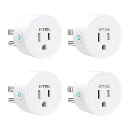 KTMC Smart Plug 4 Pack, Alexa & Google Home Compatible, No Hub Required, Remote Control, ETL Certified