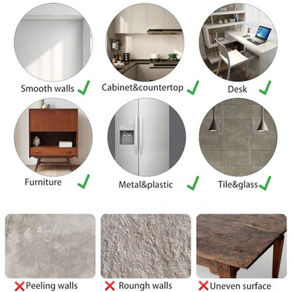 White Marble Contact Paper Peel and Stick Vinyl Wallpaper Self Adhesive Removable Waterproof for Countertop Cabinet Table Desk Drawer Furniture (15.7x118 Inch)