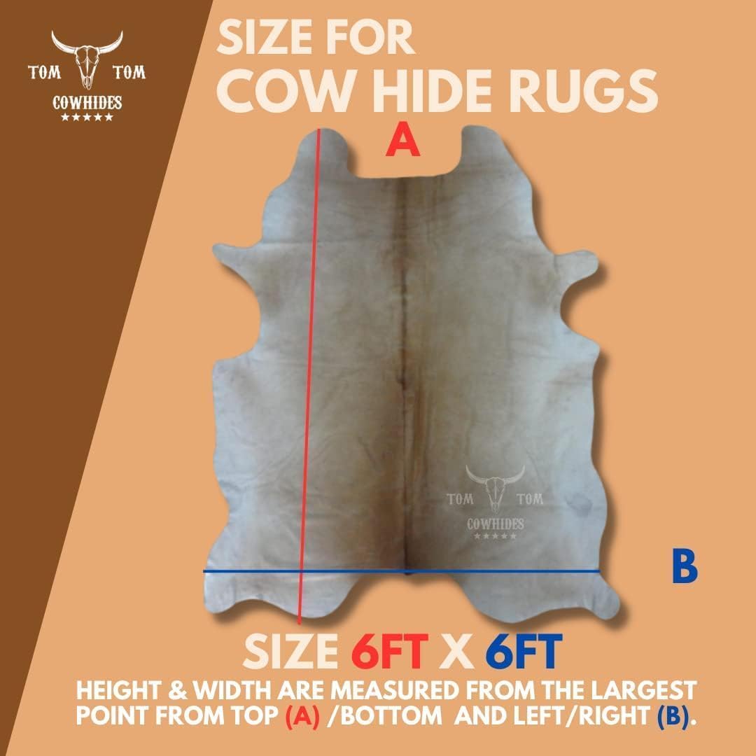 Cowhides Butter Blonde Cowhide Rug 7x6