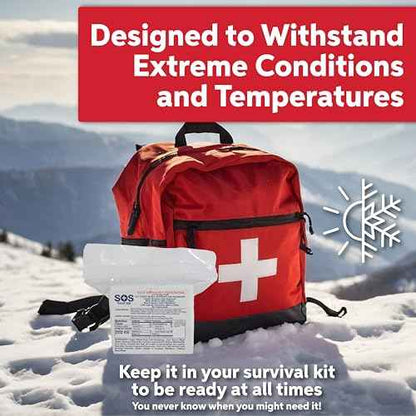 SOS Food Lab Emergency Food Bar - 2400 Calorie Ration (2 Pack Shortbread Cookie) - 2 Day/48 Hour Ready to Eat Supply for Camping, Hiking, Disaster Preparedness - 5 Year Shelf Life Energy Survival Food
