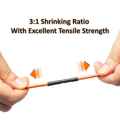 Kable Kontrol Heat Shrink Tubing 3/8 Inch 3:1 Dual Wall Adhesive Lined 4 Ft Long - Cable Sleeve for Automotive and Electrical Use – Waterproof Marine Heat Shrink Tube Wire Wrap, Black