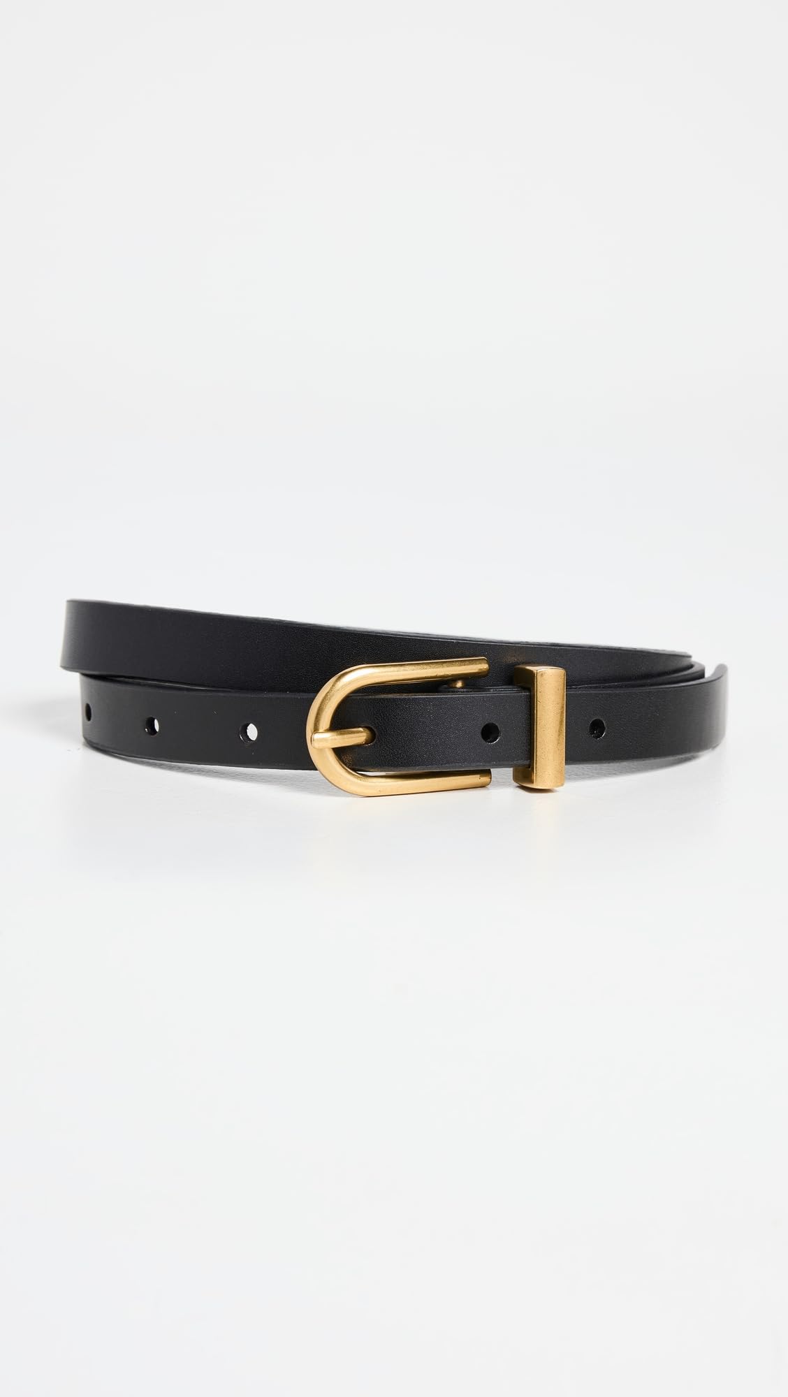 FRAME Women's Petit Simple Art Deco Belt, Black, S