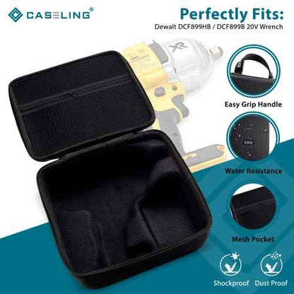 Caseling Hard Shell Case Fits Dewalt DCF899B or DCF899HB Drill. (CASE only) - EVA Protection Foam Holder - 10.2"x10.1"x4" - for Storage and Travel