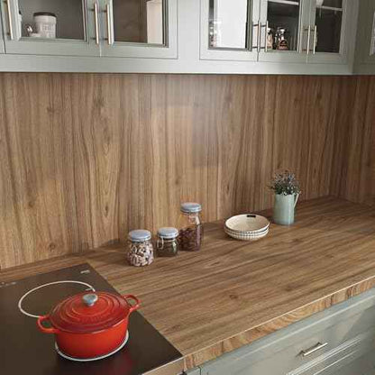 Livelynine Acacia Wood Contact Paper Peel and Stick Countertops Natural Wood Countertop Contact Paper Waterproof Wallpaper Counter Top Covers Vinyl Wrap for Cabinets Desk Laminate Sheets 15.8x78.8