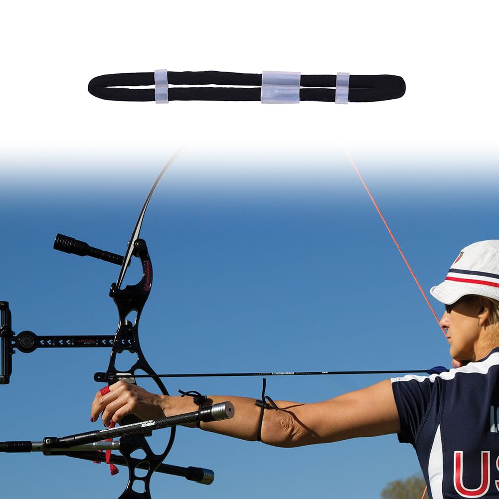 Tiiyee Archery Finger Sling, Recurve Bow Fingerling Adjustable Trainer Tabs