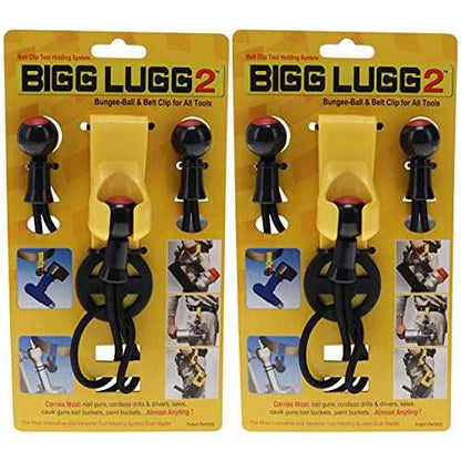Superior Parts Bigg Lugg BL2-3BM Belt Clip Tool Holder System with 3 Ball Bungees - 2 Pack