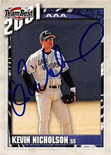 Sports Memorabilia Autograph Warehouse 249325 Kevin Nicholson Autographed Baseball Card - San Diego Padres FT 2001 Team Best Rookie - No. 65