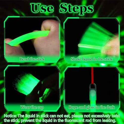 150 Pcs Green Glow Sticks Bulk 4 Inch Emergency Bright Light Sticks with Lanyard Fishing Glow Sticks 12 Hours Duration Camping Glow Sticks for Rave Easter Halloween Christmas New Year Concert Decor
