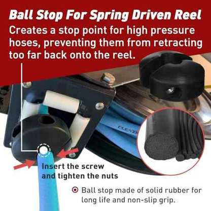 Ball Stopper for Air Hose Reels - Compatible with 3/8 Inch Air Hoses - Prevents Tangling and Damage
