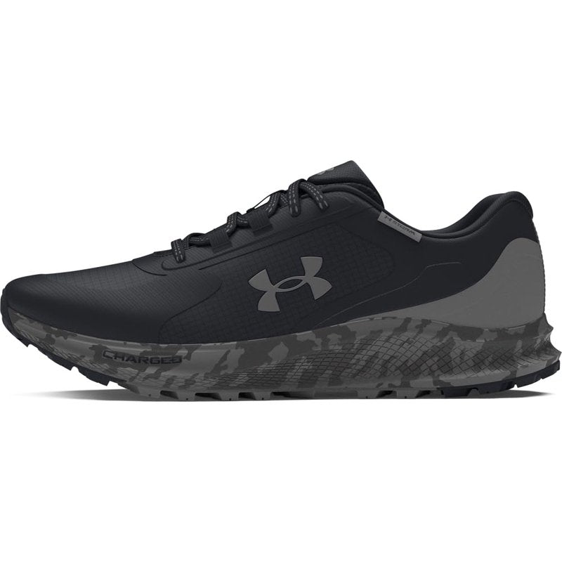 Under Armour Men's Charged Bandit Trail 3 Storm Proof, (001) Black/Castlerock/White, 9.5, US