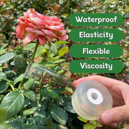 Grafting Tape 3PCS, Stretchable Garden Grafting Tape for Fruit Trees, Tree Plant Tape, Plants Repair Tapes for Floral Fruit Tree, Budding Tape(Green & White & Yellow)