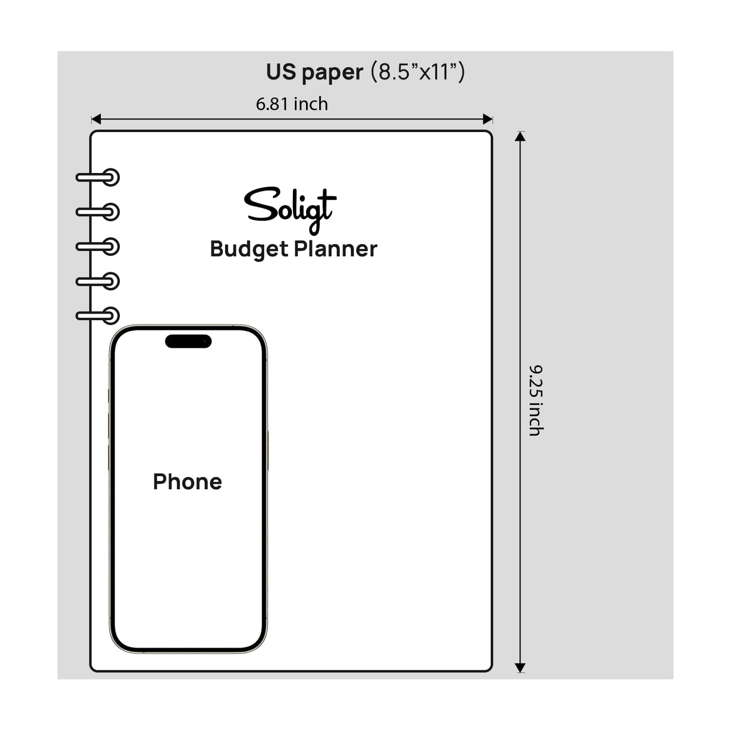 Monthly Budget Planner Book (Undated) with 12 Pockets for Income, Debt, Saving, Expense and Bill Tracker Organizer, Purple, Spiral Design