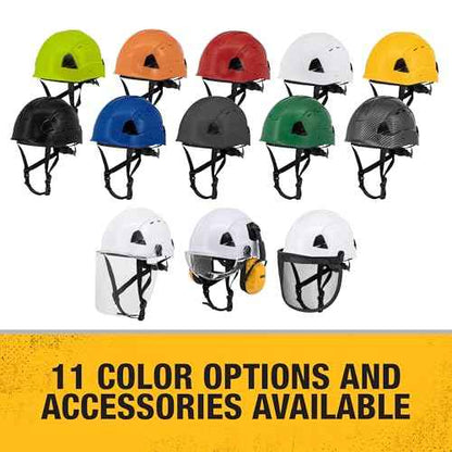 DEWALT DPG22V Yellow Type II Class C 4-Point Ratcheting Vented Safety Helmet