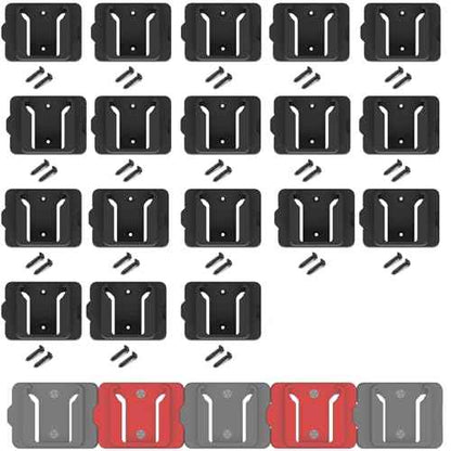 Battery Holder for Milwaukee 18 18V Battery (No Battery), 18Packs Wall Mount Batteries Storage for Wall, Work Van, Shelf, Toolbox
