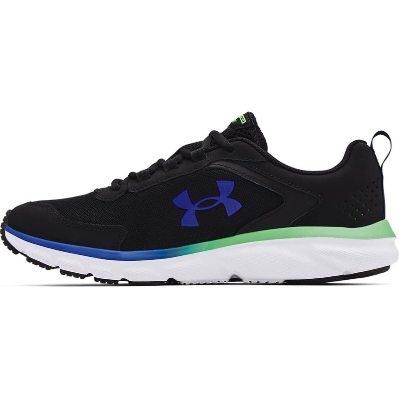 Under Armour Men's Charged Assert 9 Running Shoe, Black/White/Royal, 13 M
