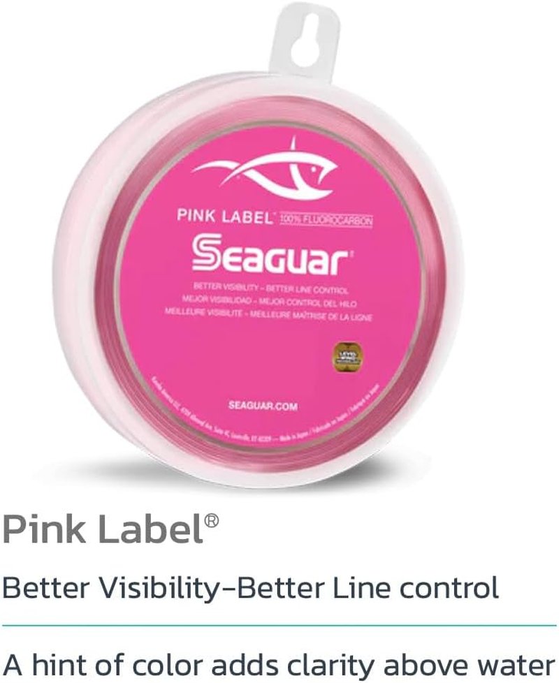 Seaguar Pink Label Fluorocarbon Saltwater Fishing Leader Line - Multiple Sizes Available
