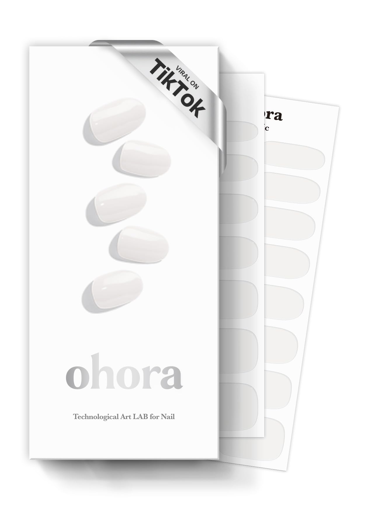 ohora Bundle Set (N Addict Starter Kit) - Red Solid Gel Nail Strips with UV/LED Lamp and Mini Remover, Salon-Quality, Long Lasting, Easy to Apply & Remove - Includes Prep Pads, Nail File, Wooden Stick