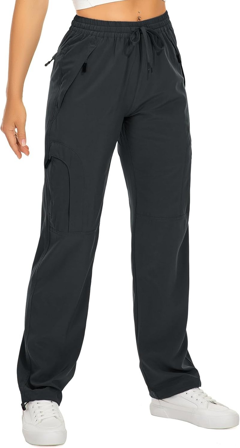 Womens Hiking Pants - Quick Dry Lightweight Cargo Pants with UPF 50 | Zipper Pockets for Travel & Golf