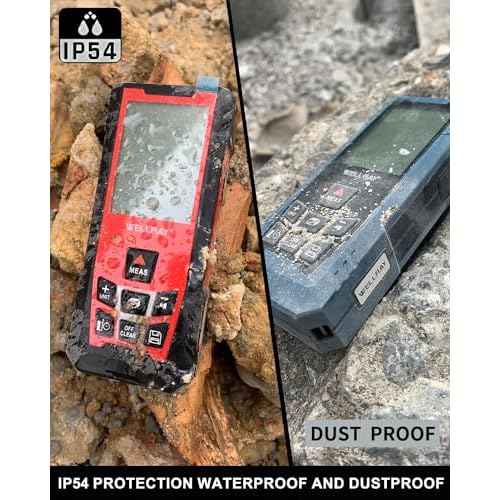 Laser Measuring Tool 500Ft Laser Measurement Tool with Angle Finder 150M Laser Distance Meters Accuracy ¡¾1.5MM Square Footage Measure with Electronic Horizontal Calibration Indoor Easy Read