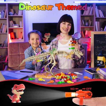 40 Pack Dinosaur Party Favors£¬Dinosaur LED Light Up Finger Lights Glow in the Dark Finger Flashlights Bulk for Kids Girls Boy Classroom Prizes Birthday Christmas Stocking Stuffers Gifts Party Favors