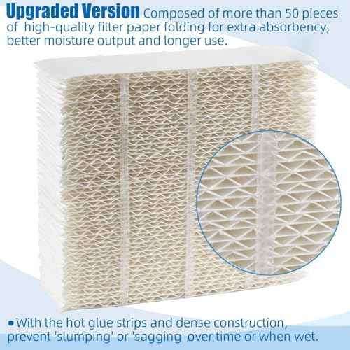 Alocs 1043 Humidifier Wick Filter Replacement for Essick Air AIRCARE EP9500, EP9700, EP9800, EP9R500, EP9R800, 831000, 826800, 826000, 821000 and Bemis Space Saver 800 8000 Series Humidifiers, 2 Pack