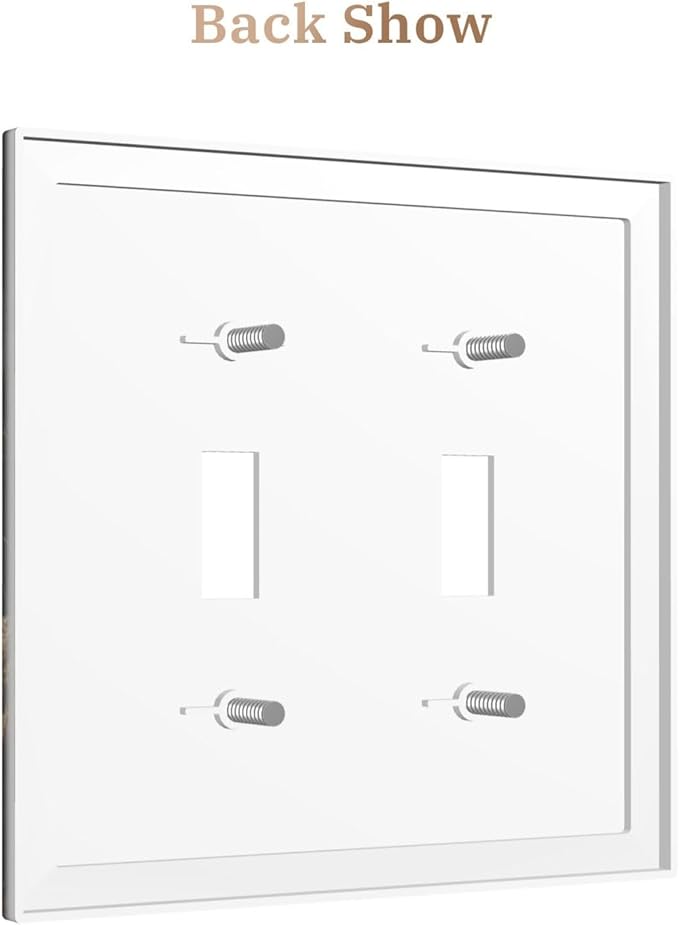 Decorative Art Light Switch Covers Sunburst Over the Wilderness 2 Gang Double Toggle Wall Plate Decorative Switchcover Electrical Switchplate for Home Decor