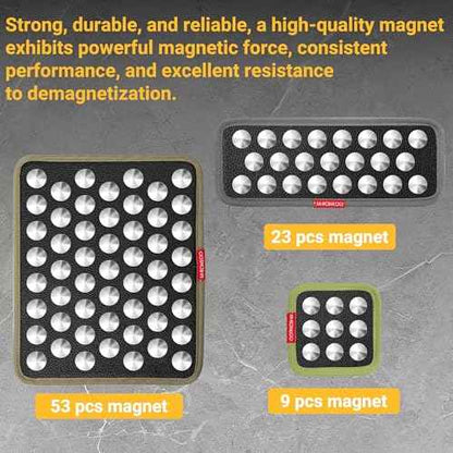 Magnetic Tool Organizer, Mechanic's Magnetic Tray, Screw Mat & Garage Accessory 4 PCS
