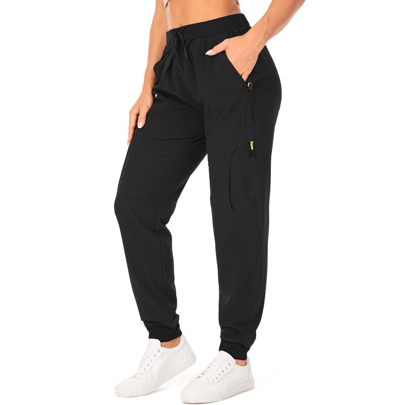 Toomett Women's Joggers Pants Sweatpants for Women Lounge Workout Jogging Outdoor Running Casual Track Pants with Pockets,2066,Black,S