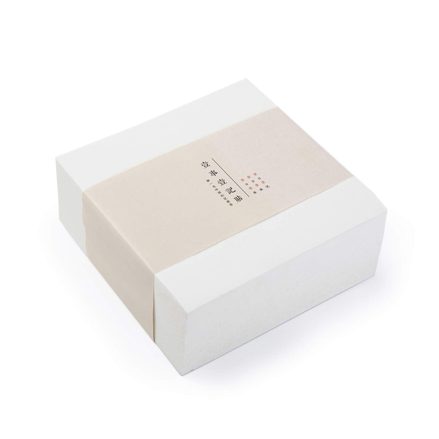 VANRA Sticky Notes 4 x 4-Inches Self-Stick Note Cube Memo Pads Strong Adhesive, 400-Sheets/Cube (Ivory White)