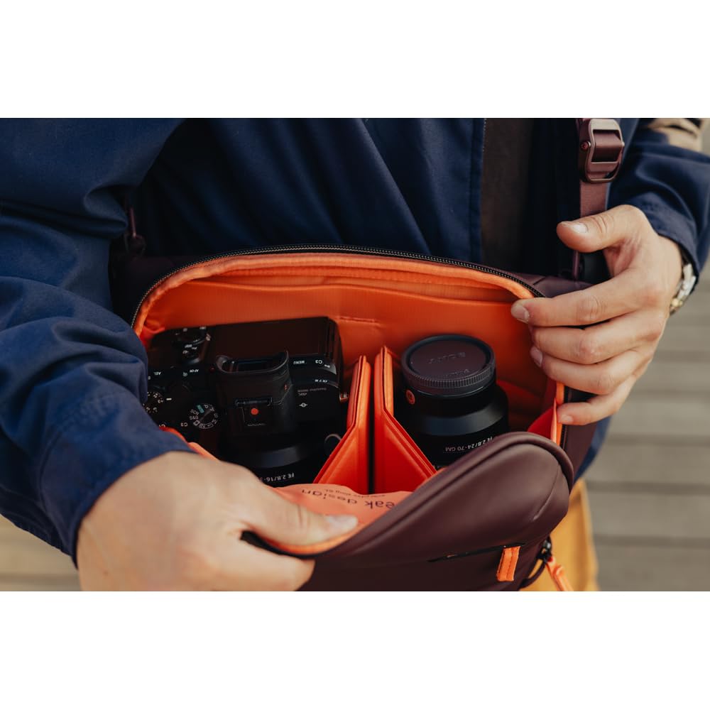 Peak Design Everyday Sling 10L, Eclipse, Padded Adjustable Shoulder Strap for Crossbody or Waist Carry, FlexFold Dividers, Ideal for Carrying Cameras or Everyday Essentials, Sling Bag for Men & Women