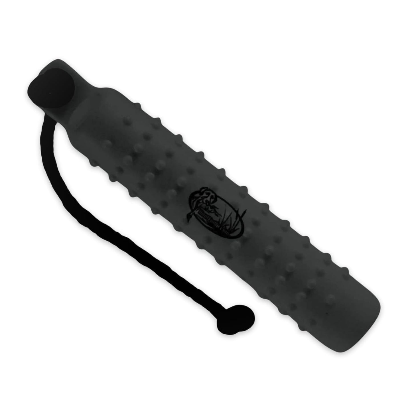 HuntEmUp 2" Plastic Dog Training Bumper – Knobby Retrieving Dummy for Retriever & Hunting Dog Training – Floating Water Training Dummy – Black (1 Pack)