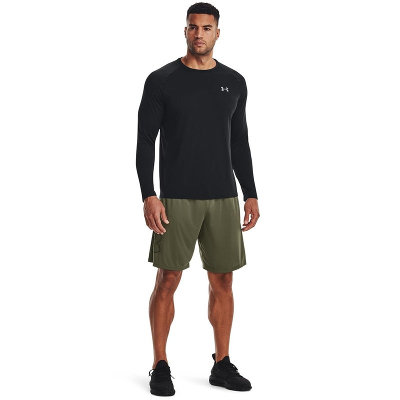 Under Armour Men's Tech Graphic 10" Shorts, (390) Marine OD Green / / Black, 4X-Large