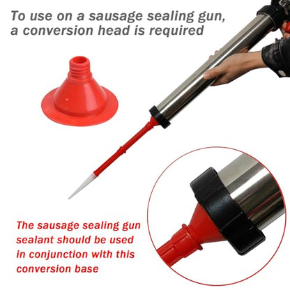 caulking extension nozzle extended caulking extension nozzle Soft and hard dual-purpose conversion head(Curved 12PACK)