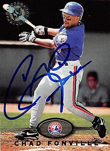 Autograph Warehouse 244778 Chad Fonville Autographed Baseball Card - Montreal Expos44 FT 1995 Topps Stadium Club - No. 589