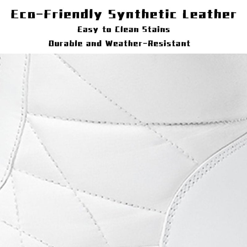 HESBITEUL Boots for Women Outdoor Winter Booties: Snow Boots Durable for Winter Travel - Anti-Slip Warm Mid-Calf Shoes for Dog Walking White