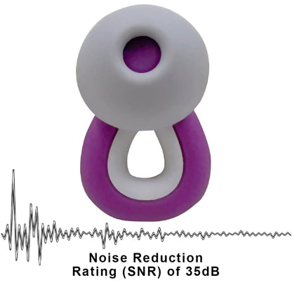 Ear Plugs for Sleeping, 1 Pair Ear Plugs for Sleeping Noise Cancelling Concert EarPlugs Silicone Noise Reduction Earplugs for Swimming, Working, Concert & 35dB