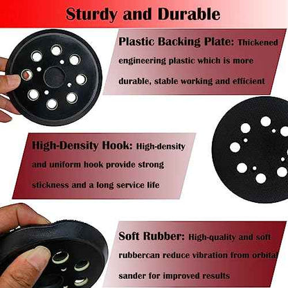 2 Pack 5 Inch 8 Hole Hook and Loop Replacement Sander Pad for Craftsman 315 Model Random Orbit Sander - 315112170, 315116940, 315116950, 315112180, 315279870 Orbit Sanders Sanding Pad