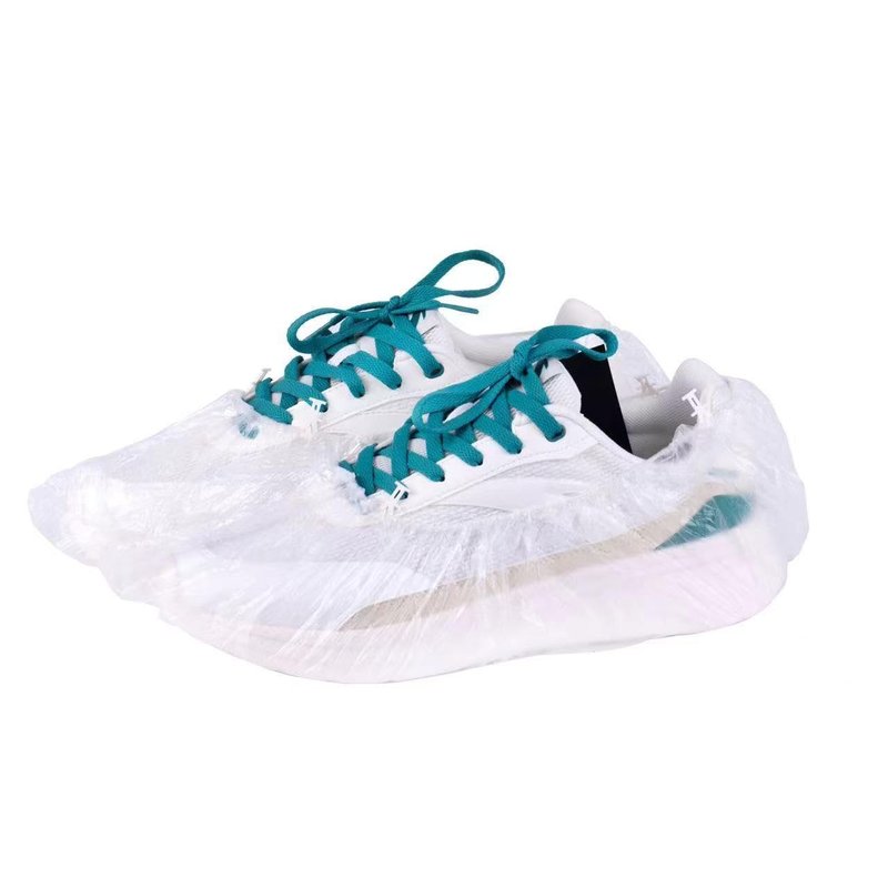 JATHIN Disposable Shoe Cover Refills for Automatic Shoe Cover Dispenser Machine, T-Buckle Shoe Cover 100 Pcs[White]