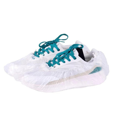JATHIN Disposable Shoe Cover Refills for Automatic Shoe Cover Dispenser Machine, T-Buckle Shoe Cover 100 Pcs[White]
