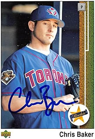 Autograph Warehouse 301878 2002 Chris Baker Autographed No.173 Baseball Card - Toronto Blue Jays44 FT