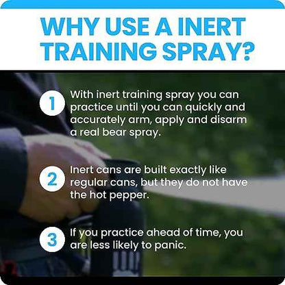 UDAP/Griz Guard Inert Training Unit - Practice Bear Spray Canister, No Active Pepper Ingredient, 12I, 7.9 oz