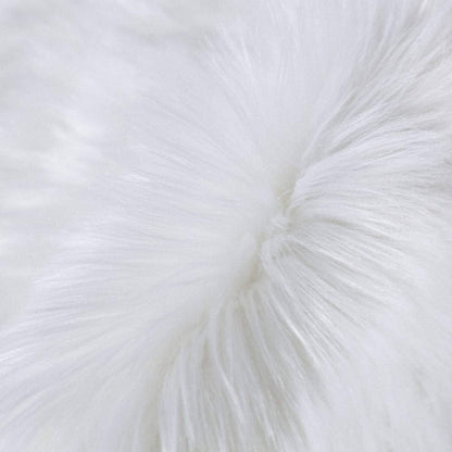 Carvapet 2x4 White Faux Sheepskin Rug - Soft Shaggy Bedside Floor Carpet, Plush Fuzzy Throw and Long Faux Fur Mat for Bedroom Living Room Chair Sofa