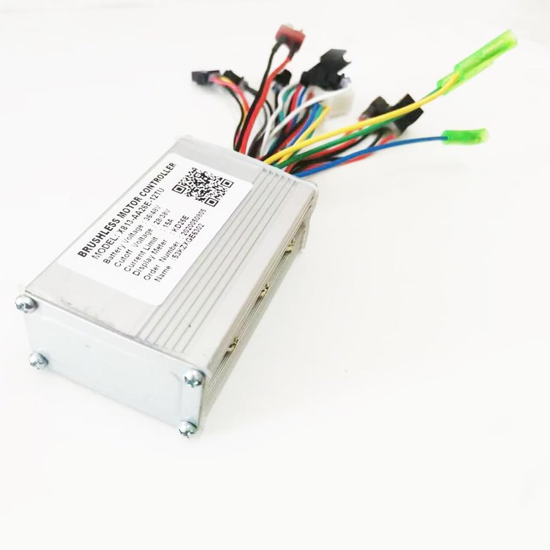 NULKOMMA Electric Bicycle Controller X813-AA26E-12TU DC36/48V 15A Brushless Motor Controller for E-Bike Scooter Mountain Bike