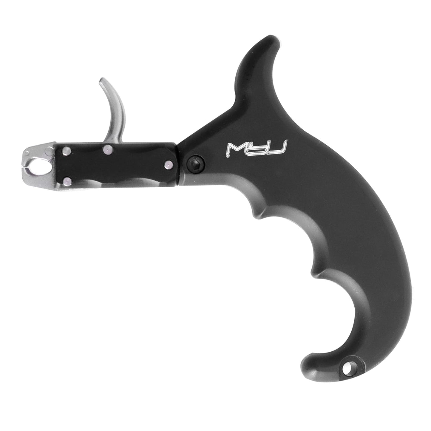 MOYJ Compound Bow Release Aids Trigger 4 Finger Caliper Jaw Rotation Black/Camo Box Packaging Thumb Arrow Release for Adults Hunting Shooting Youth Training Archery Release (Black)