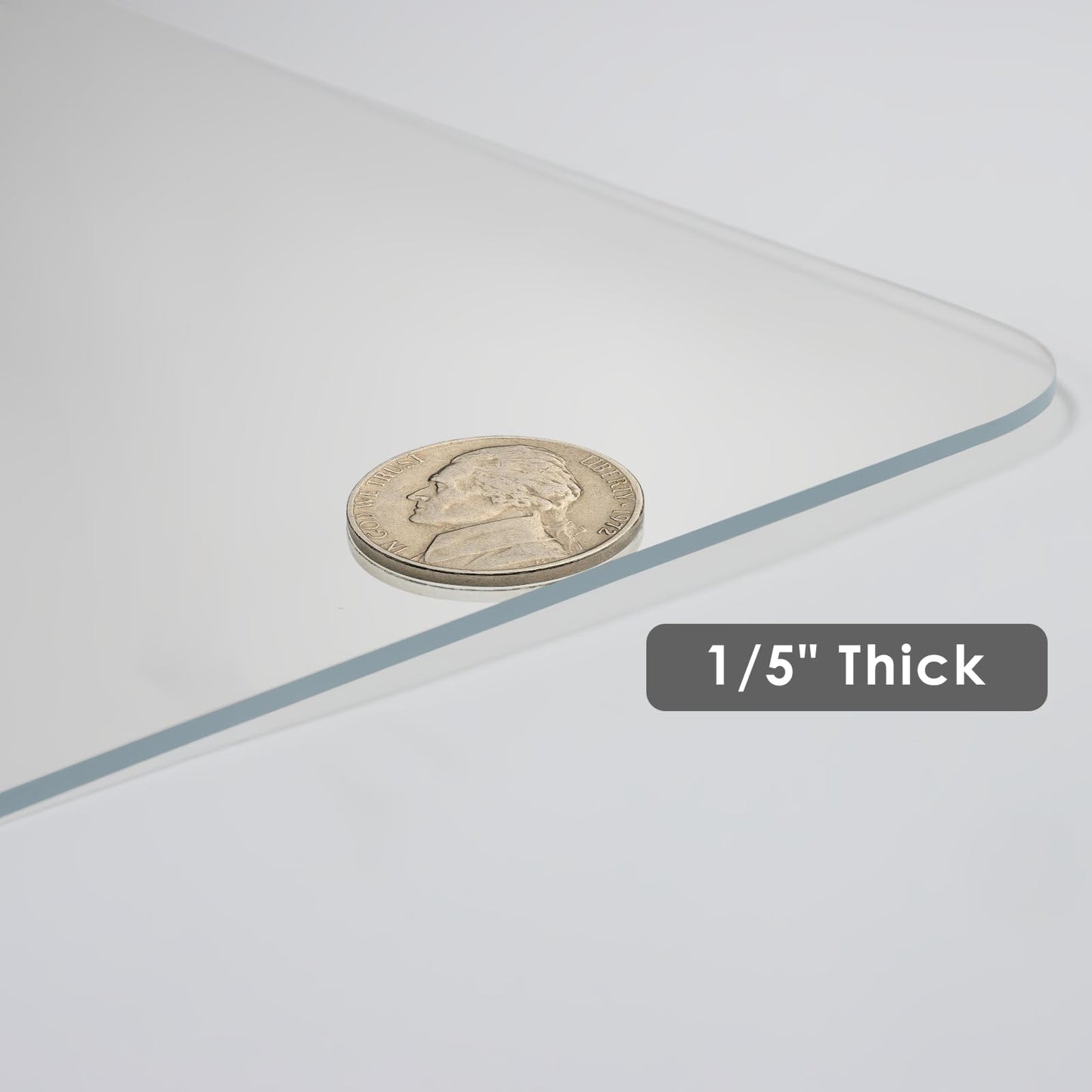 Kuyal 1/5" Thick Office Chair Mat, 32" x48" Heavy Duty Hard Computer Chair Mat, Under Desk Protector Carpeted Floors Mats, Easy Chair Movement, Can be Used on Carpet or Hard Floor, Ship Flat
