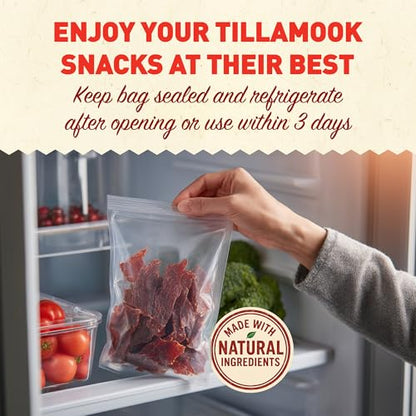 Tillamook Country Smoker Real Hardwood Smoked Sausages, Original Beef, 15.2 Ounce Tall Jar, 20 Count