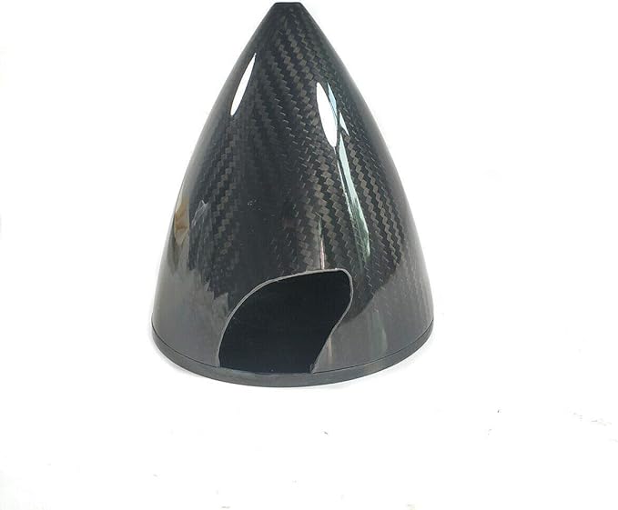 RC Airplane Spinner Carbon Fiber Spinner 1 Piece 2.25/2.5/3/3.25/3.5/4/4.25/4.5/4.75” 3 Blades Black for Gas RC Airplane Model CW Tractor Prop
