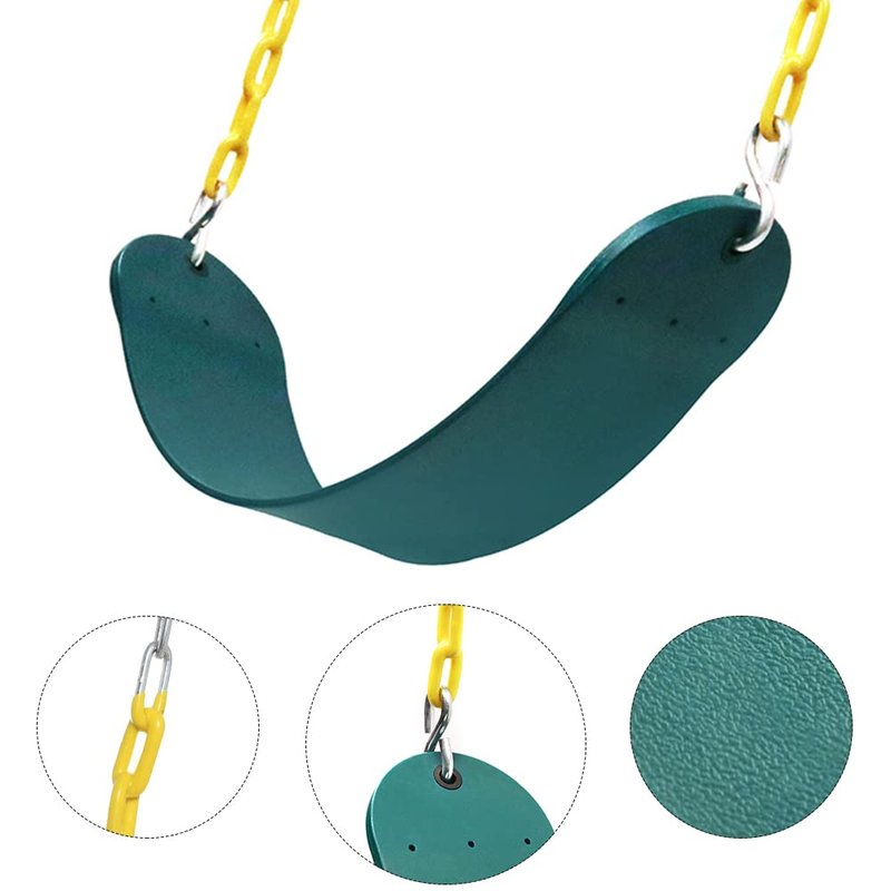 Heavy Duty 66 Inches Chain Plastic Coated Swing Seat Replacement Swing Set Accessories Outdoor
